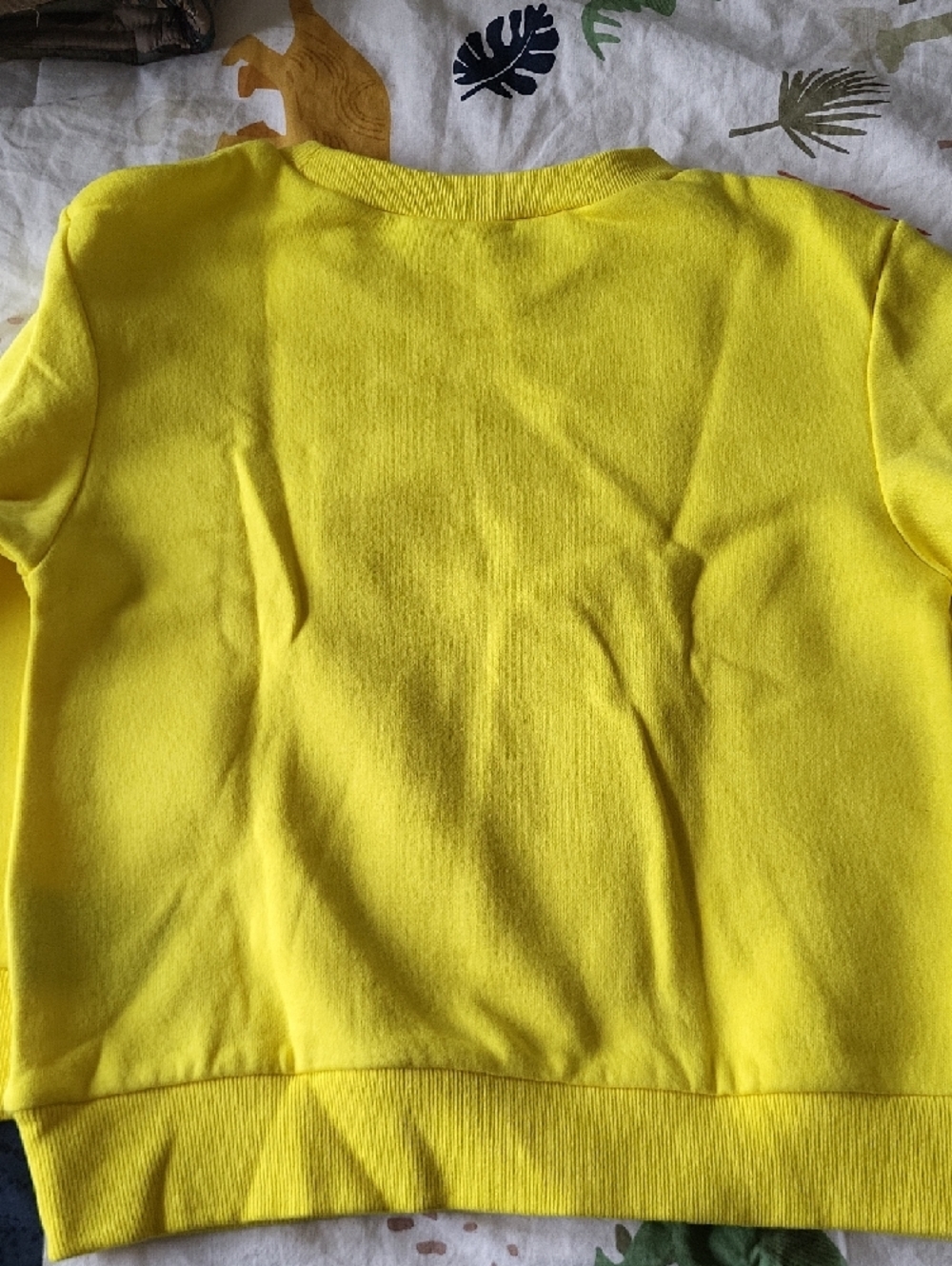 H&M Bright Yellow Sweatshirt with Small Dino Embroidery - Picture 3 of 3